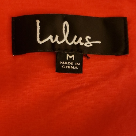 Lulu's ALL THE SWEETNESS RED FLORAL PUFF SLEEVE - Picture 6 of 7